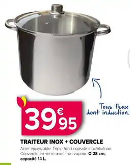 Kiriel TRAITEUR INOX + COUVERCLE offre