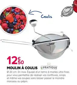 Kiriel LE PRATIQUE MOULIN À COULIS offre