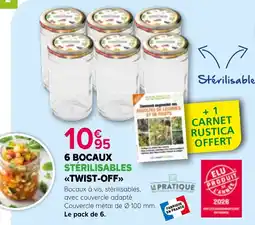 Kiriel Bocaux STÉRILISABLES «TWIST-OFF» offre