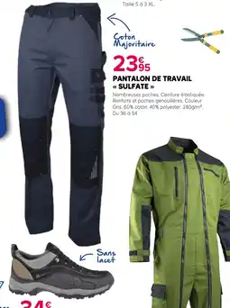 Kiriel Sulfate pantalon de travail offre