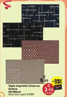Maxi Bazar Tapis imprimé linea ou azteca offre