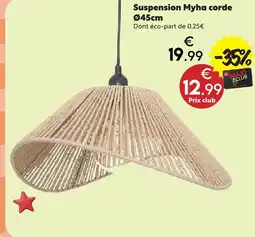 Maxi Bazar Suspension myha corde offre
