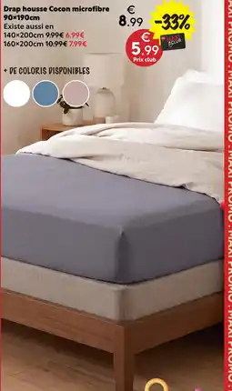 Maxi Bazar Drap housse cocon microfibre offre