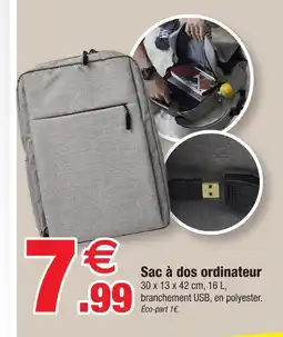 Bazarland Sac à dos ordinateur offre