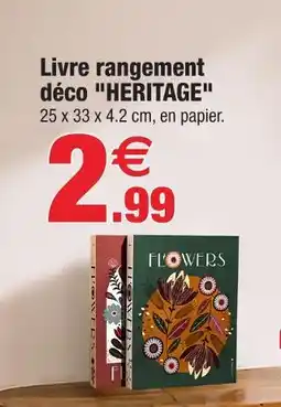 Bazarland Livre rangement déco heritage offre