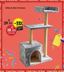 Maxi Bazar Arbre à chat 3 niveaux offre