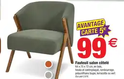 Bazarland Fauteuil salon côtelé offre
