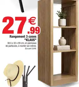 Bazarland Rangement 3 cases klaus offre