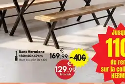 Maxi Bazar Banc hermione offre