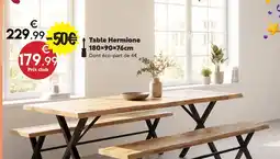 Maxi Bazar Table hermione offre