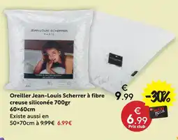 Maxi Bazar Jean-louis scherrer oreiller à fibre creuse siliconée offre