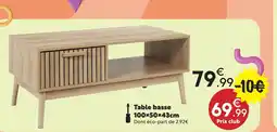 Maxi Bazar Table basse offre