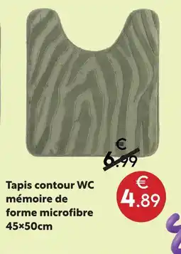 Maxi Bazar Tapis contour wc mémoire de forme microfibre offre