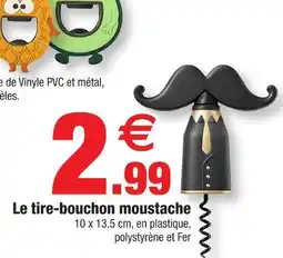 Bazarland Le tire-bouchon moustache offre
