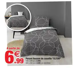 Bazarland Parure housse de couette elton offre