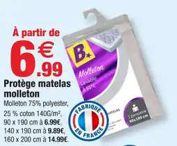Bazarland Protège matelas molleton offre