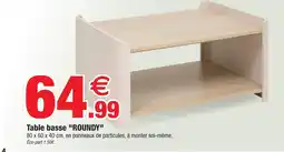 Bazarland Table basse roundy offre