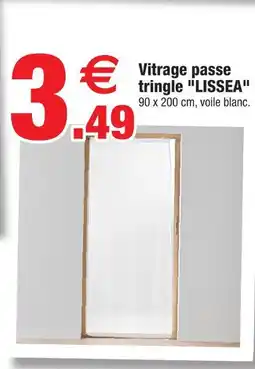 Bazarland Vitrage passe tringle lissea offre