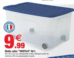 Bazarland Malle roller ventilo 50 l offre