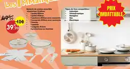 Maxi Bazar Batterie de cuisine amovible aluminium offre