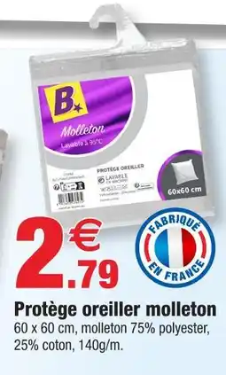 Bazarland Protège oreiller molleton offre