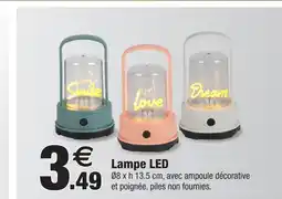 Bazarland Lampe led offre