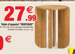 Bazarland Table d'appoint heritage offre