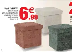 Bazarland Pouf velvy offre