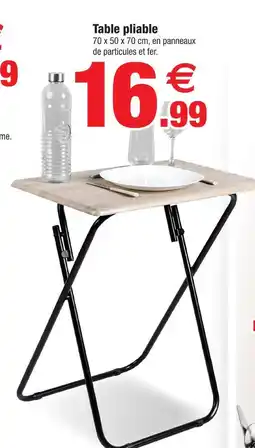 Bazarland Table pliante offre