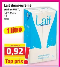 Norma Lait demi-écrémé offre