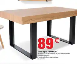 Bazarland Table repas brixton offre