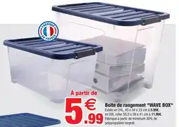 Bazarland Boîte de rangement wave box offre