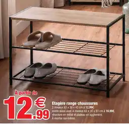 Bazarland Étagère range chaussures offre