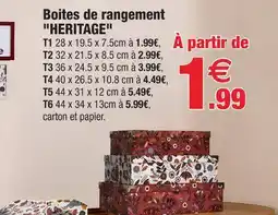 Bazarland Boîte de rangement heritage offre