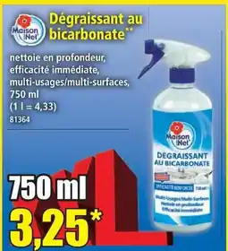 Norma Maison net dégraissant au bicarbonate offre