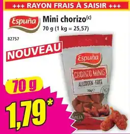 Norma Espuna mini chorizo offre