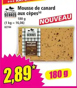 Norma Charcuteries serres mousse de canard aux cèpes offre