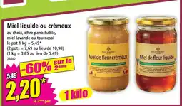 Norma Miel liquide ou crémeux offre