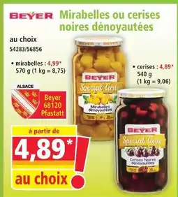 Norma Beyer mirabelles dénoyautées mirabelles offre