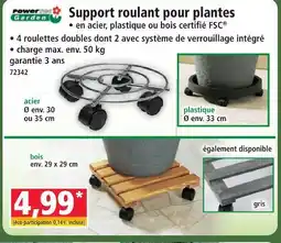 Norma Power garden support roulant pour plantes offre