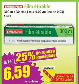 Norma Embal'film film étirable offre