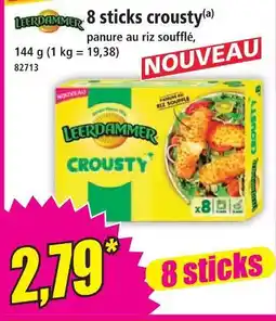 Norma Leerdammer 8 sticks crousty offre