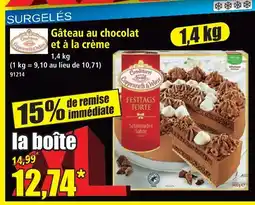 Norma Gâteau au chocolat et à la crème offre