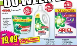 Norma Ariel lessive pods universal all in one 60 lavages offre