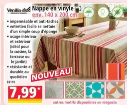 Norma Venilia nappe en vinyle offre