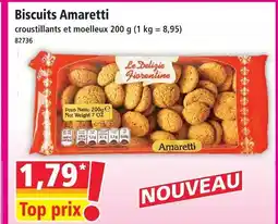 Norma Biscuits amaretti croustillants et moelleux offre