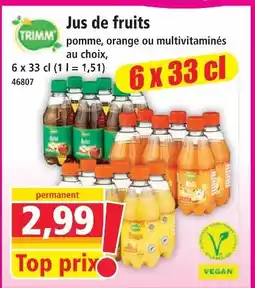 Norma Trimm jus de fruits pomme offre