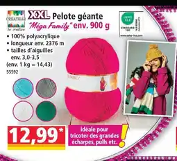 Norma Creativ xxl pelote géante méga family 900 g offre