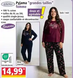 Norma Ellenor pyjama ”grandes tailles” femme offre