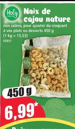 Norma Holy fruits noix de cajou nature offre
